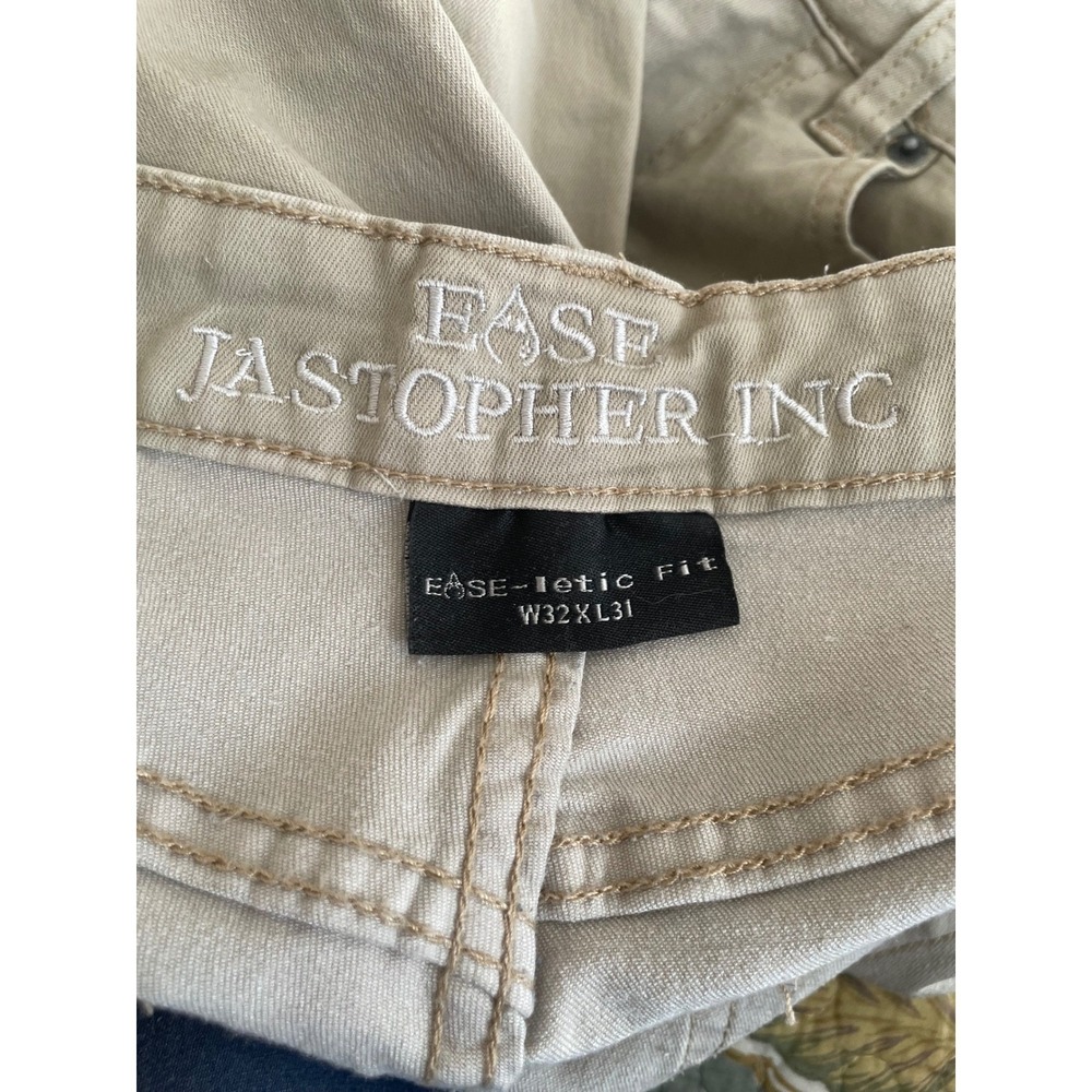 Lot of two Ease Jastopher Inc Mens Ease-letic Fit Pants Green Khaki 32x31 - Picture 3 of 16